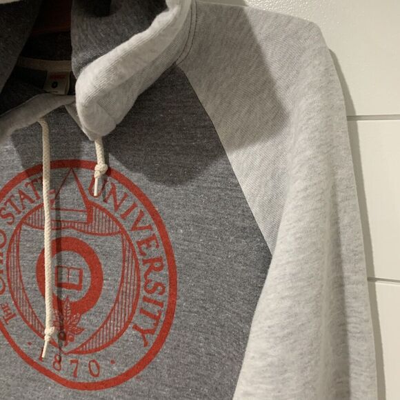 Homage | Sweatshirt Hooded Ohio State University Gray Womens- Size Medium - Picture 4 of 8